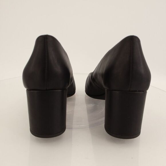 Naturalizer Womens Warner Square Toe Pumps Block Heel Black Faux Leather Size 10 - Picture 6 of 11